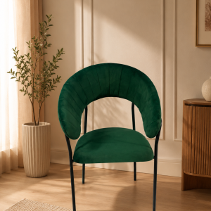 Emerald Green Velvet Accent Chair