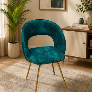 Teal Velvet Accent Chair