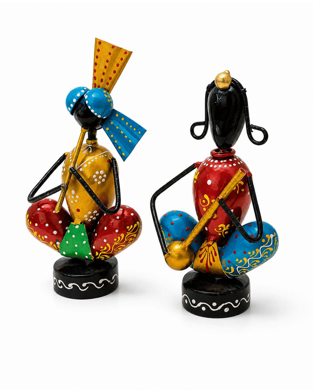 Sitting Musician Figurines (Set of 2) - Image 2