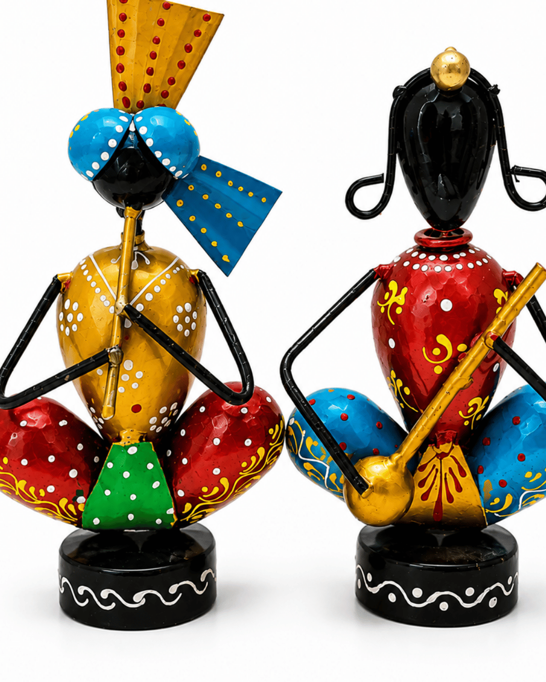 Sitting Musician Figurines (Set of 2) - Image 3